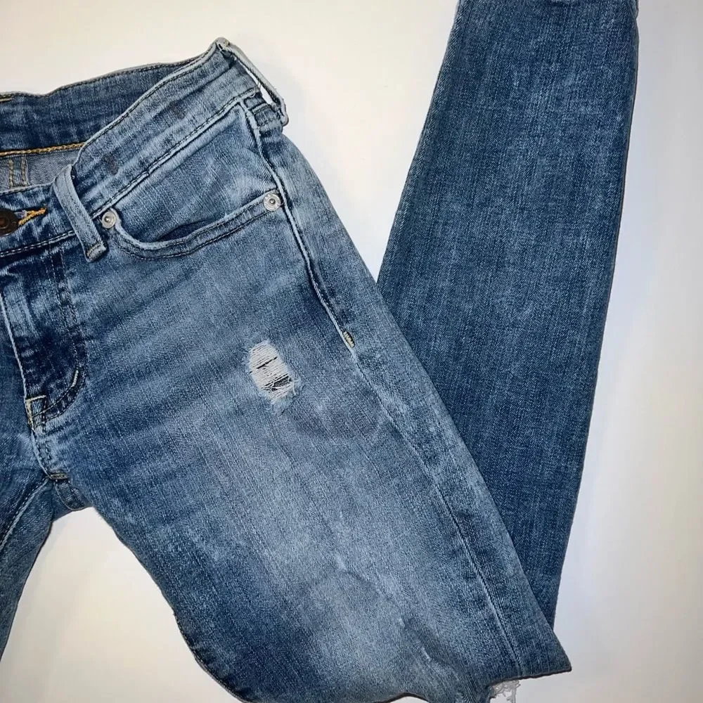 Denim & Supply Ralph Lauren Crop Skinny Ripped Jeans - Picture 4 of 9